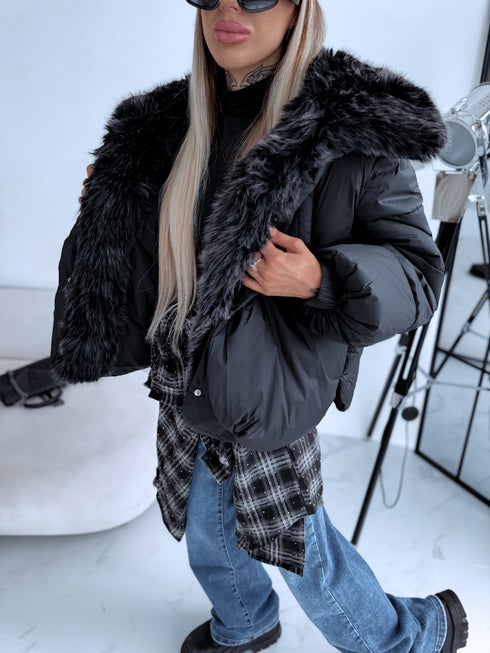 Short jacket "NORTH FL257" - BLACK